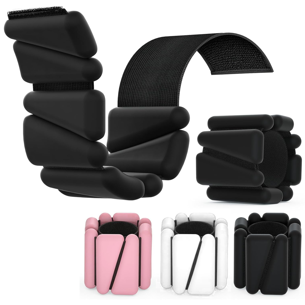 Pilates Yoga And Barre - 2LBS/4LBS Verstellbare Silikon-Knöchel- und Handgelenkgewichte für