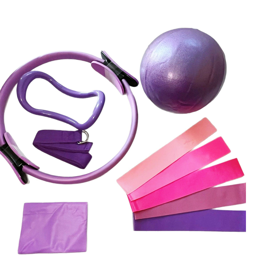 Pilates Yoga Ring Exercises - Kundenspezifisches LOGO 5-teiliges Heim-Fitnessstudio-Widerstandstraining-Fitnesstrainingsset 25 cm