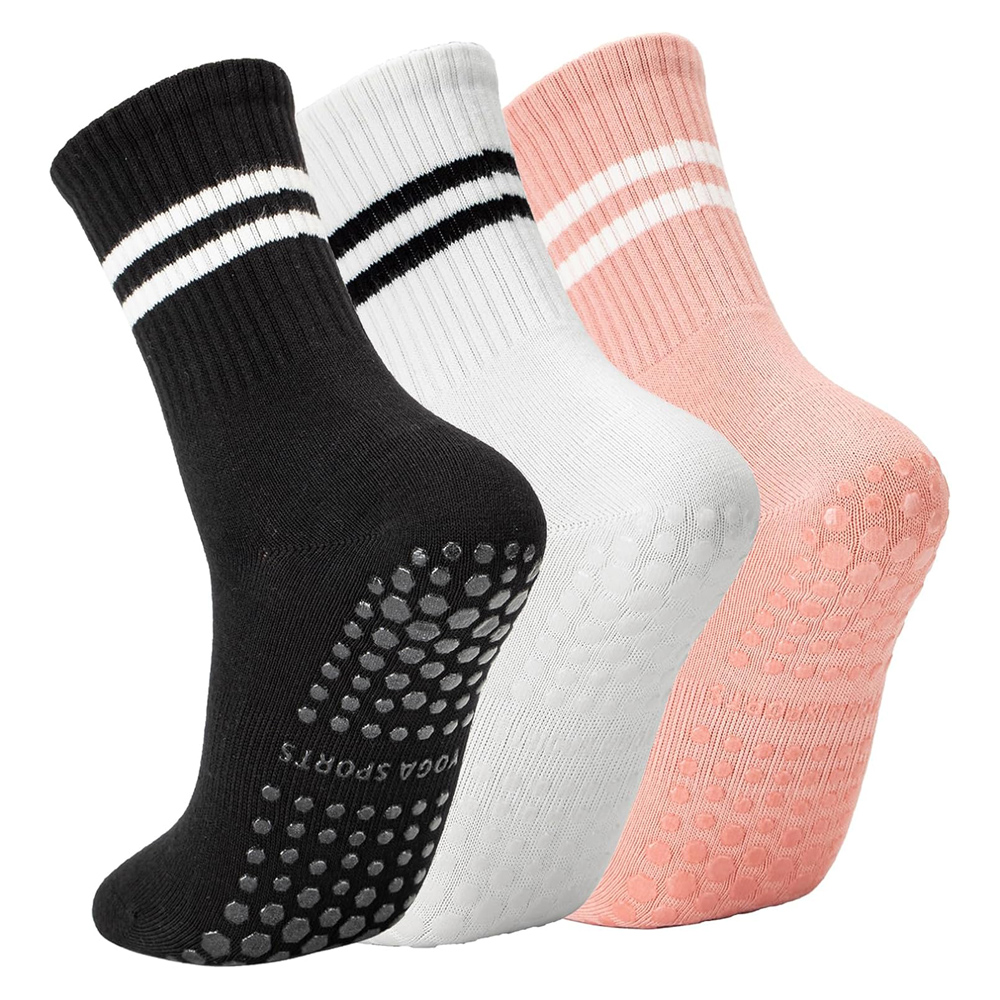 Pilates Yoga And Barre - Yoga-Pilates-Socken mit Griffen für Damen, rutschfeste