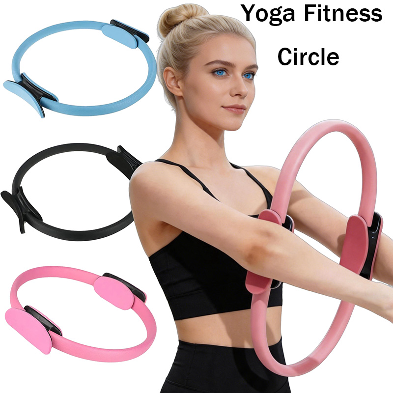 Pilates Yoga Resistance Ring - Pilates-Ring, elastischer Yoga-Fitness-Kreis, Heim-Fitness-Widerstandsübungsgerät für Frauen,