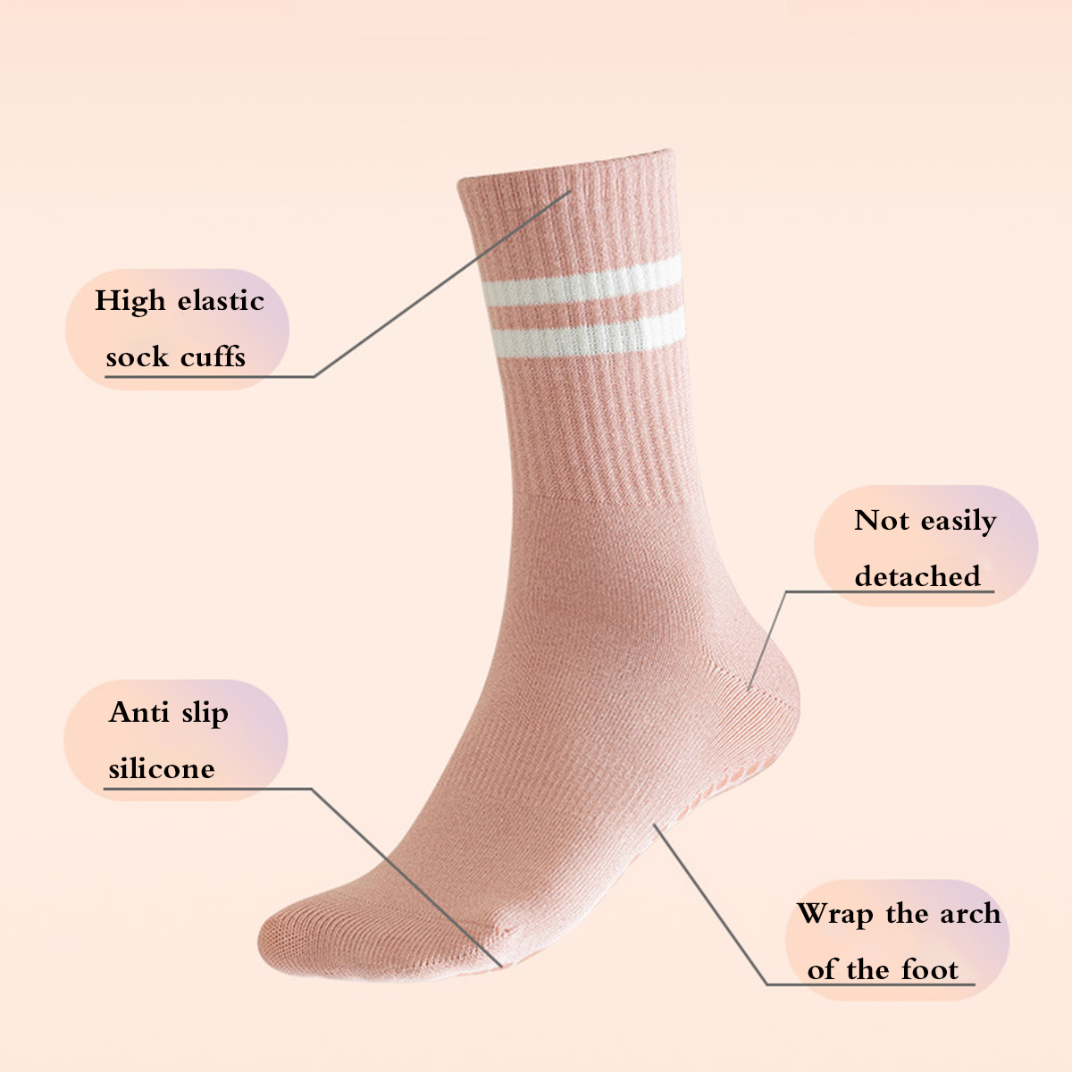 Pilates-Socken mit Griffen für – Pilates Yoga And Barre Bewertung und Preis