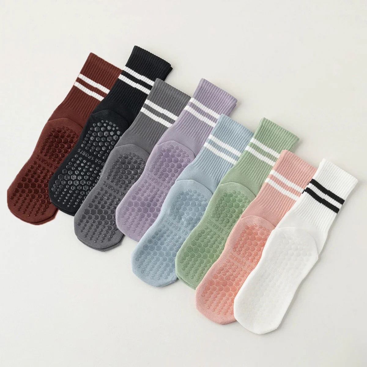 3 Paar lange Yoga-Socken mit G – Pilates Yoga And Barre Bewertung und Preis