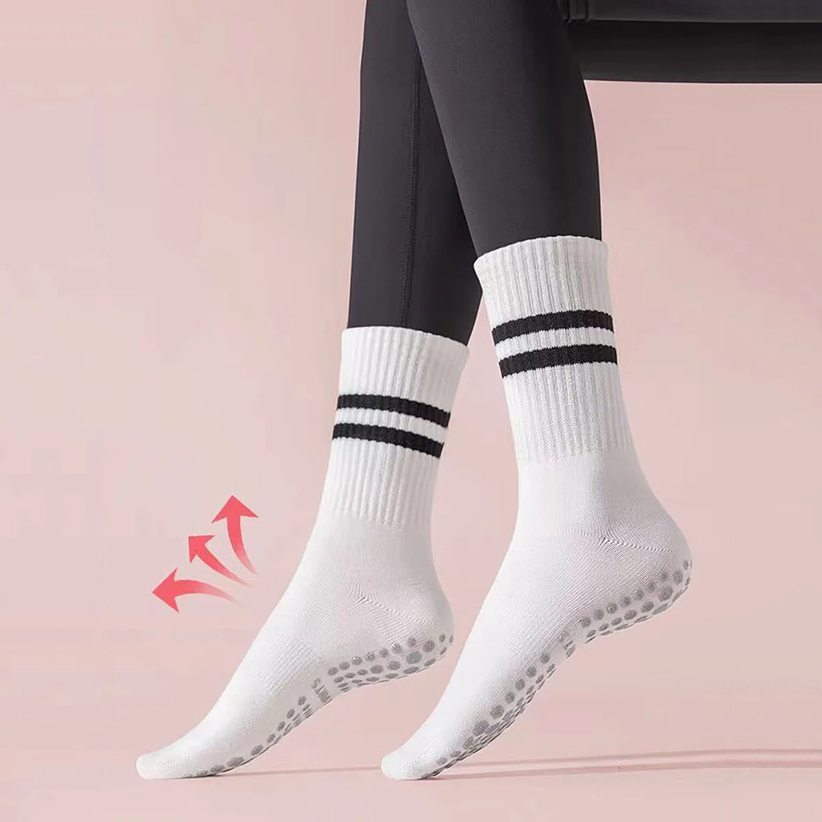 3 Paar lange Yoga-Socken mit G – Pilates Yoga And Barre Bewertung und Preis