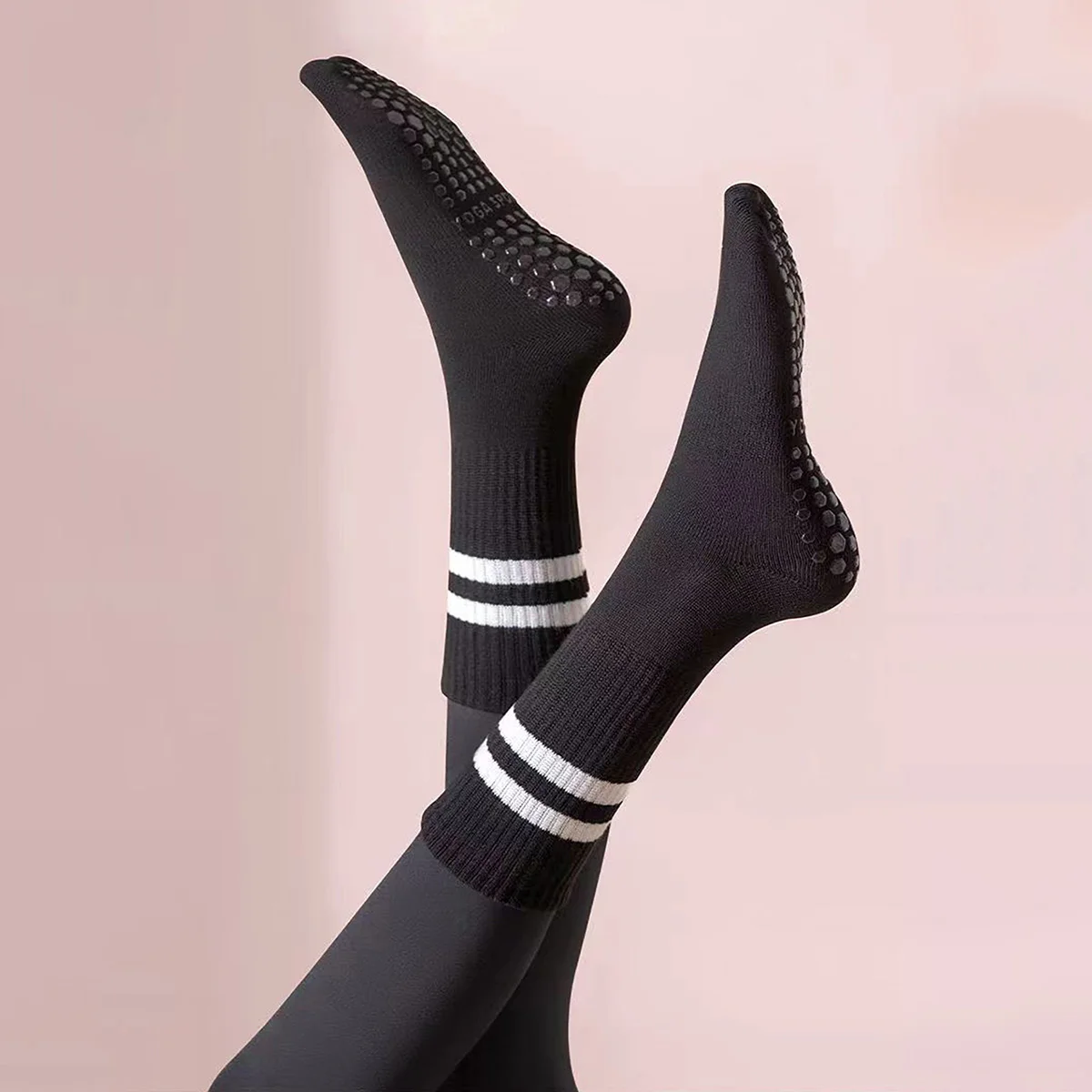 3 Paar lange Yoga-Socken mit G – Pilates Yoga And Barre Bewertung und Preis