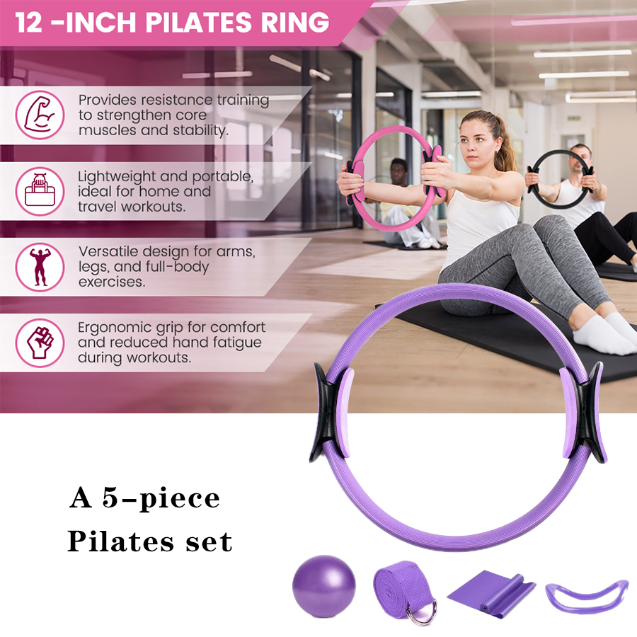 Kundenspezifisches LOGO 5-teil – Pilates Yoga Ring Exercises Bewertung und Preis