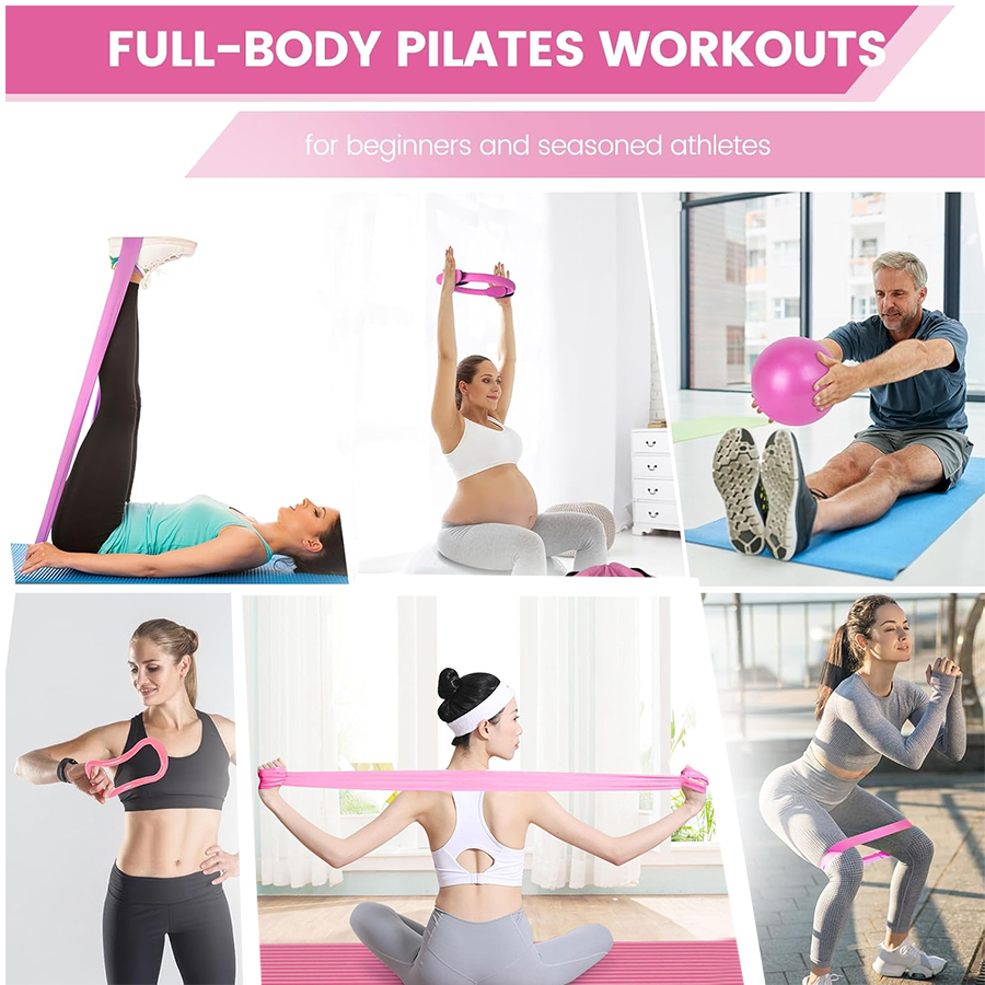 Kundenspezifisches LOGO 5-teil – Pilates Yoga Ring Exercises Bewertung und Preis