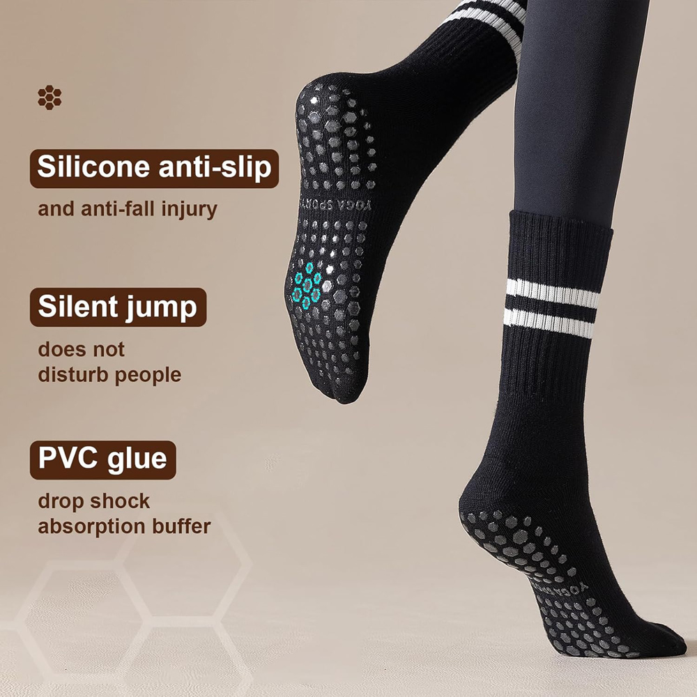 Yoga-Pilates-Socken mit Griffe – Pilates Yoga And Barre Bewertung und Preis