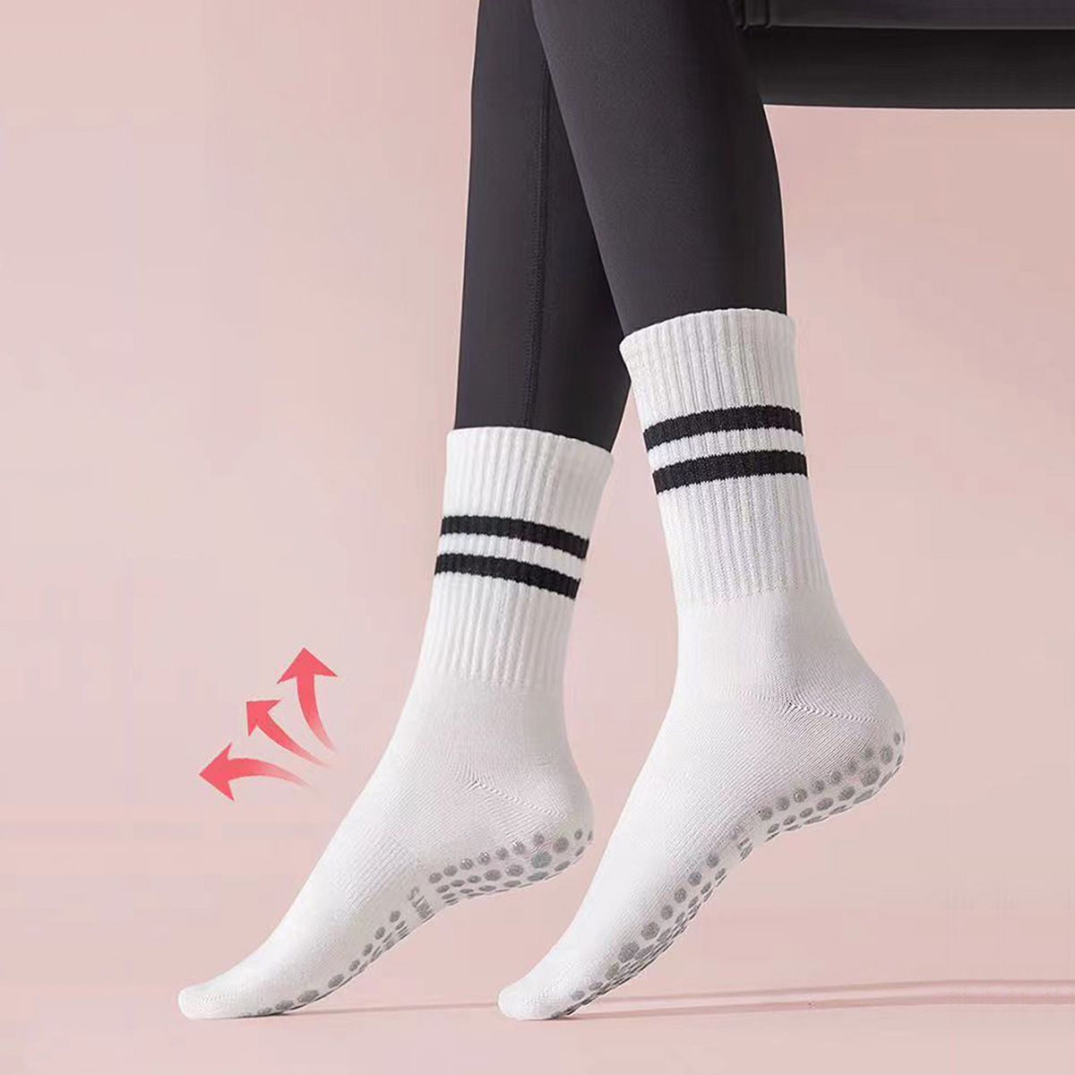 3 Paar lange Yoga-Socken mit G – Pilates Yoga And Barre Bewertung und Preis